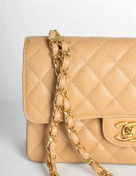 chanel beige leather bag|chanel bag small price.